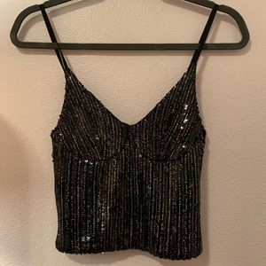 Zara sequin tank top